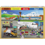 A4 "Airport" 24 Piece Wooden Puzzle   A4 "Airport" 24 Piece Wooden Puzzle